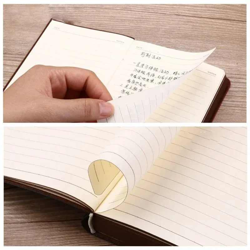 Portable Vintage Leather Notebook Diary Journal Stationery Gift