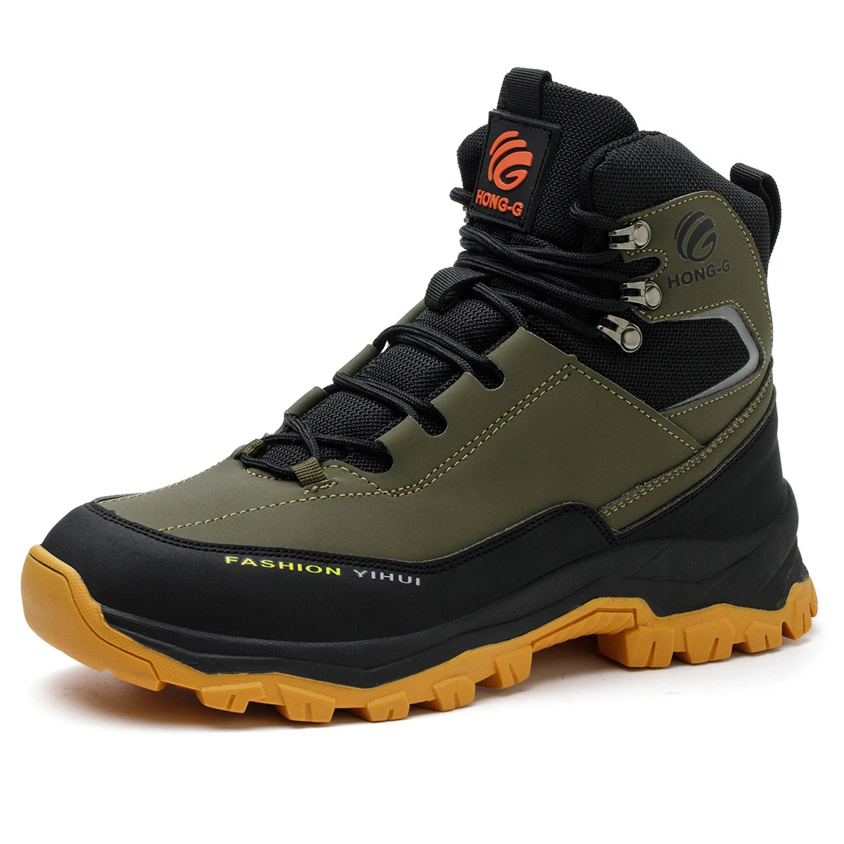 Veigar Men's Breathable Steel Toe Anti-Puncture Work Boots