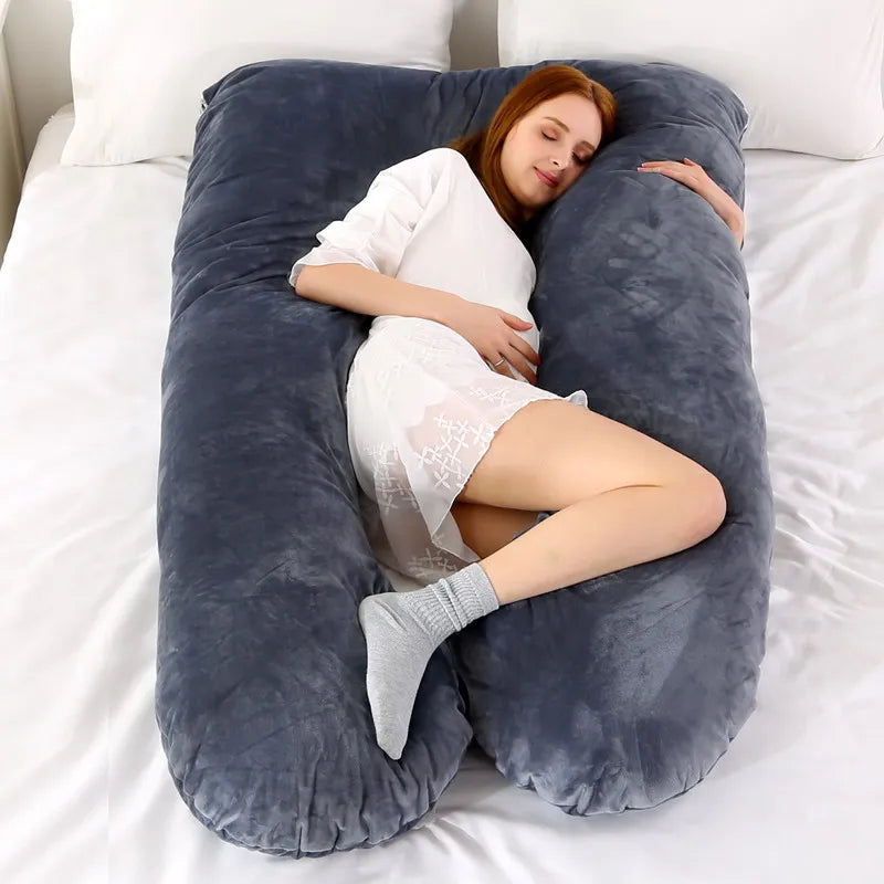 Soft Full Body Pregnancy Pillow for Maternity Support and Nursing