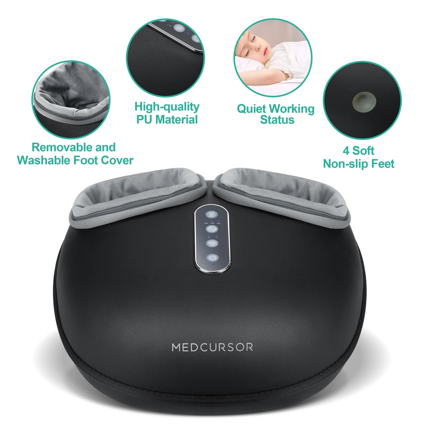 Medcursor Shiatsu Foot Massager With Heat Pain Relief