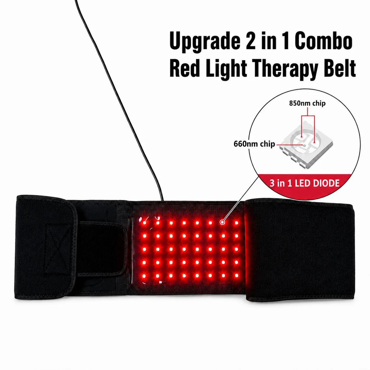 Red Light Therapy Belt 660nm 850nm For Muscle Relaxation