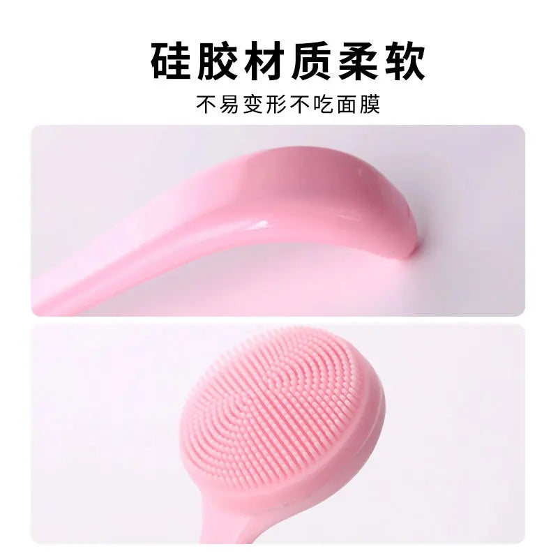 Soft Silicone Facial Cleansing Brush For Makeup Removal And Skincare