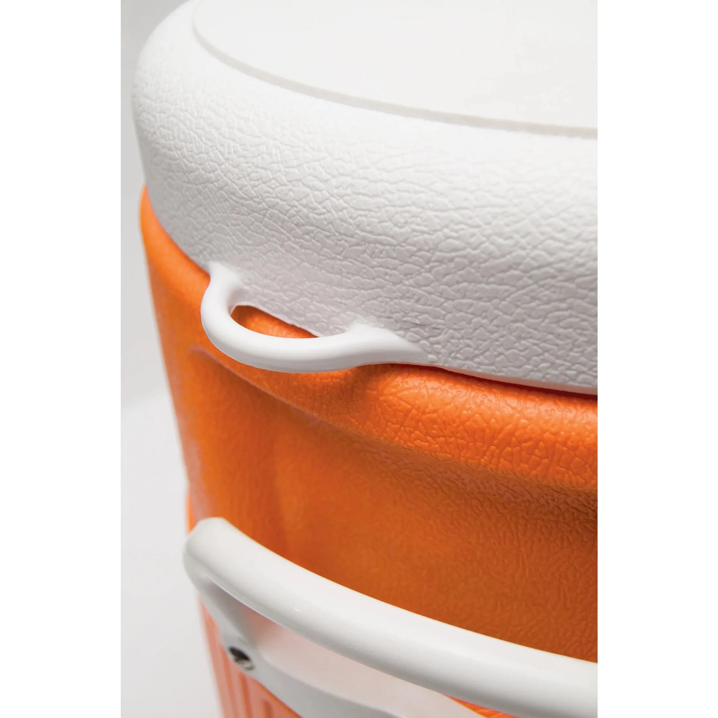 Heavy Duty Beverage Cooler Featuring Durable Plastic And Steel Trim