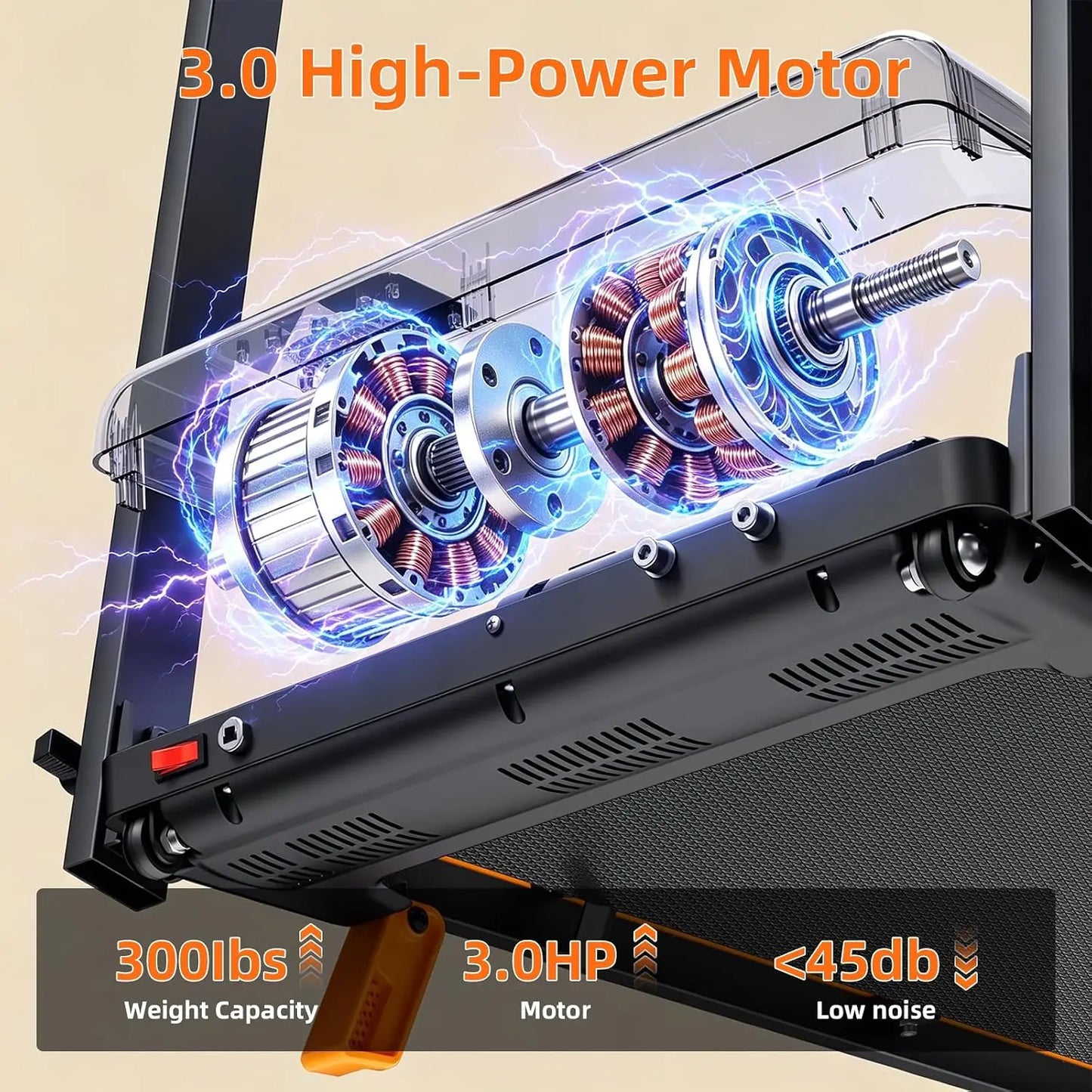 Compact Folding Treadmill With Adjustable Incline And Bluetooth
