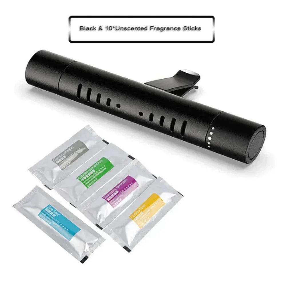 Cylindrical Essential Oil Car Diffuser Vent Clip With Refill Sticks