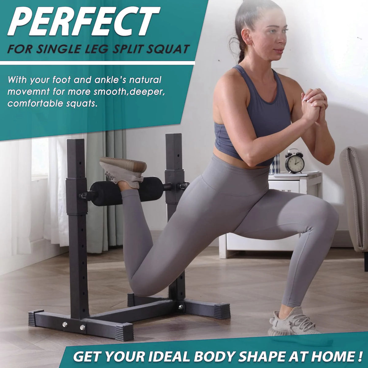 Marsafit Adjustable Leg Squat Stand For Bulgarian Split Squats