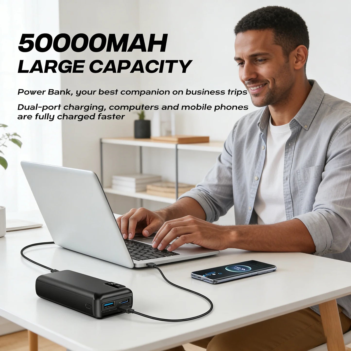 Hganus 50000 mAh Power Bank With Fast Charging