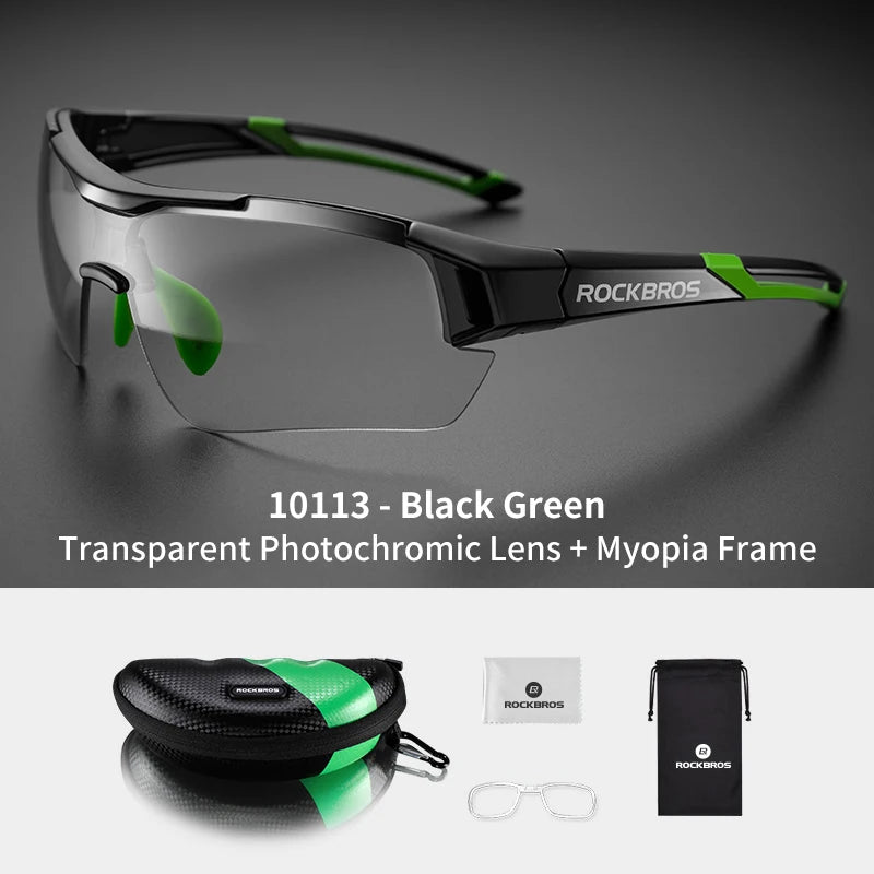 Rockbros Photochromic Cycling Sunglasses With UV400 Protection
