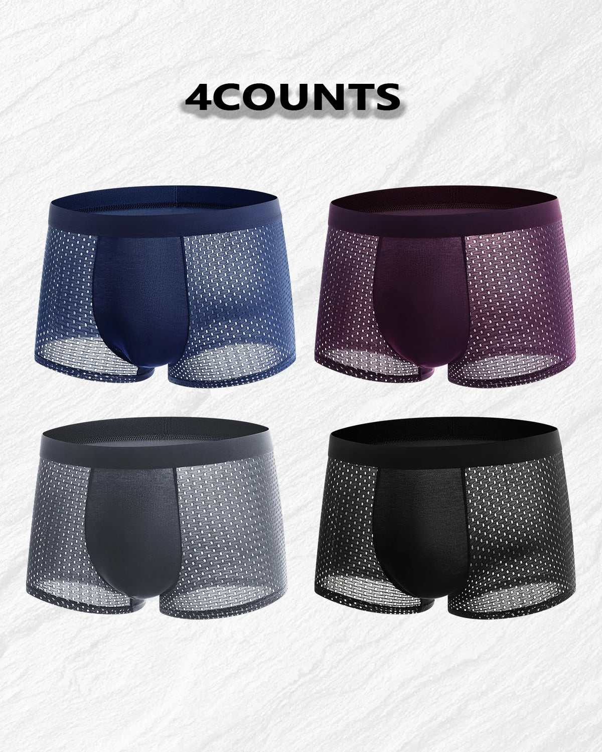 Mens Breathable Mesh Boxer Shorts For Sports And Everyday Comfort