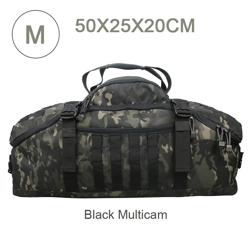 LQARMY Waterproof 3 Way Travel Duffel Bag Backpack Luggage