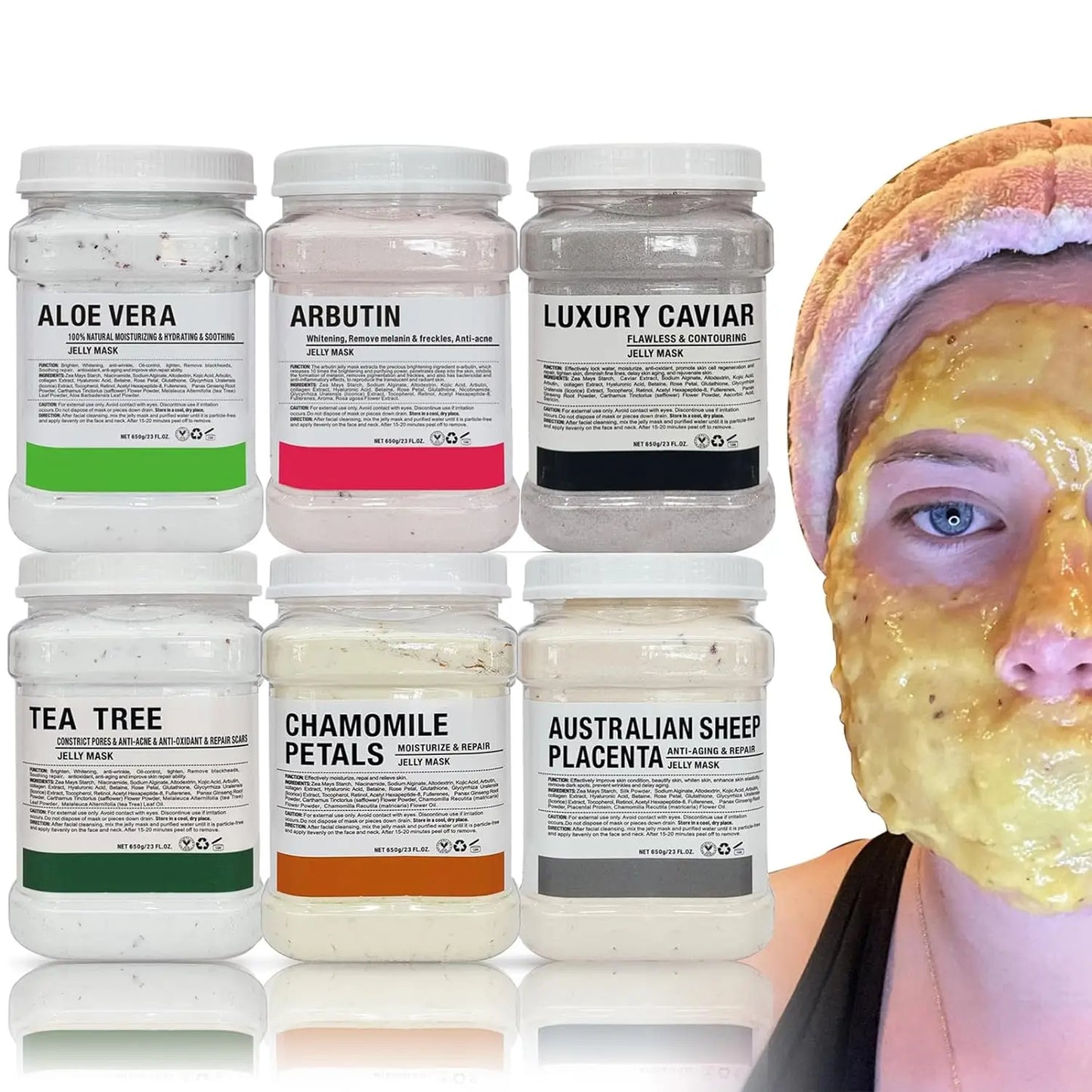 YMEYFAN Jelly Mask Powder 6 Pack 650G Professional Skin Care
