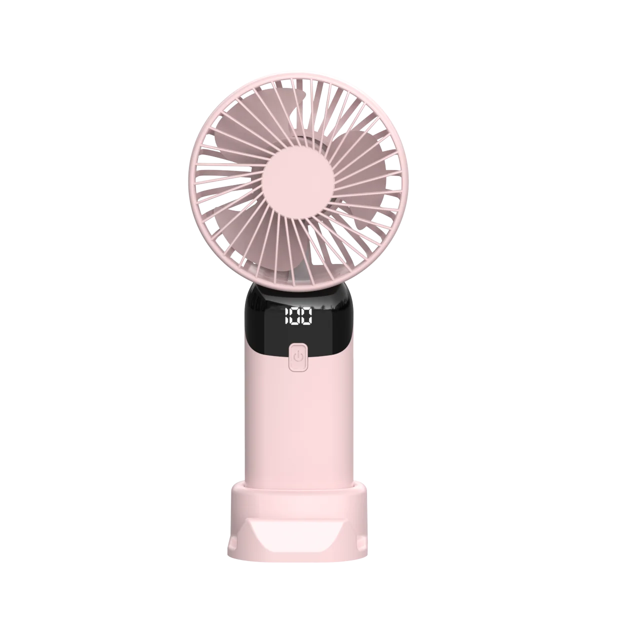 USB Mini Portable Rechargeable Handheld Fan With Integrated Phone Holder