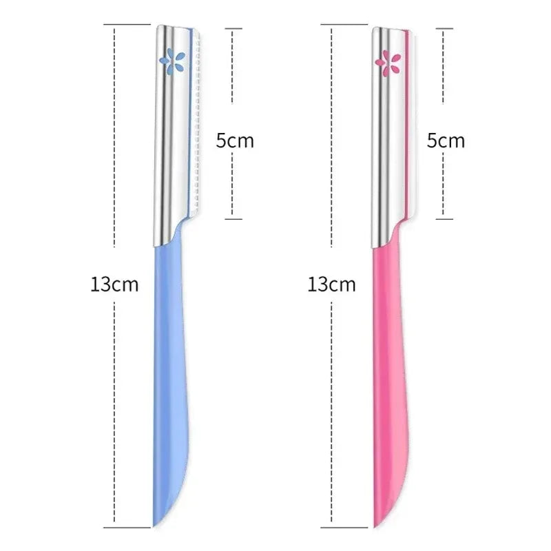 Stainless Steel Eyebrow Trimmer Razor Kit For Women