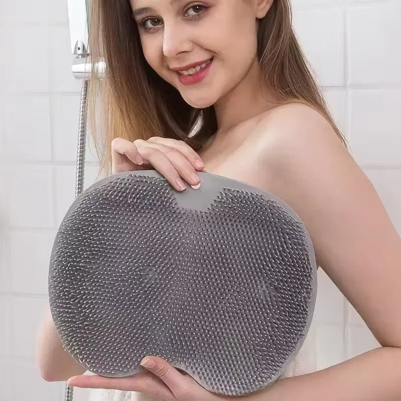 Shower Foot Scrubber Pad With Suction Cups For Exfoliation
