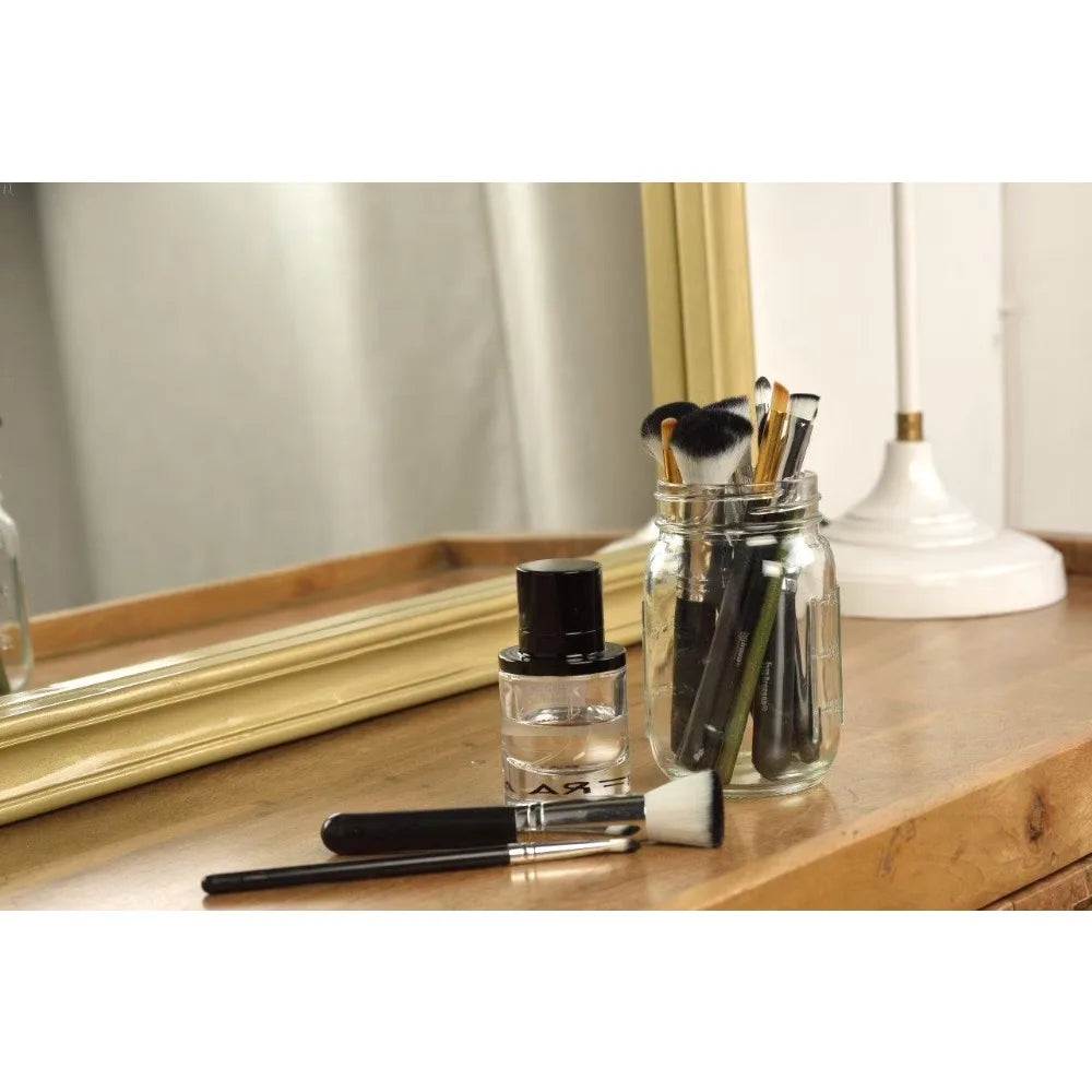 Mainstays 16 Oz Regular Mouth Mason Jars With Lids Bands