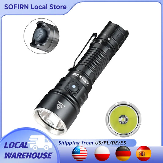 Sofirn 3200lm Tactical Flashlight With Spotlight