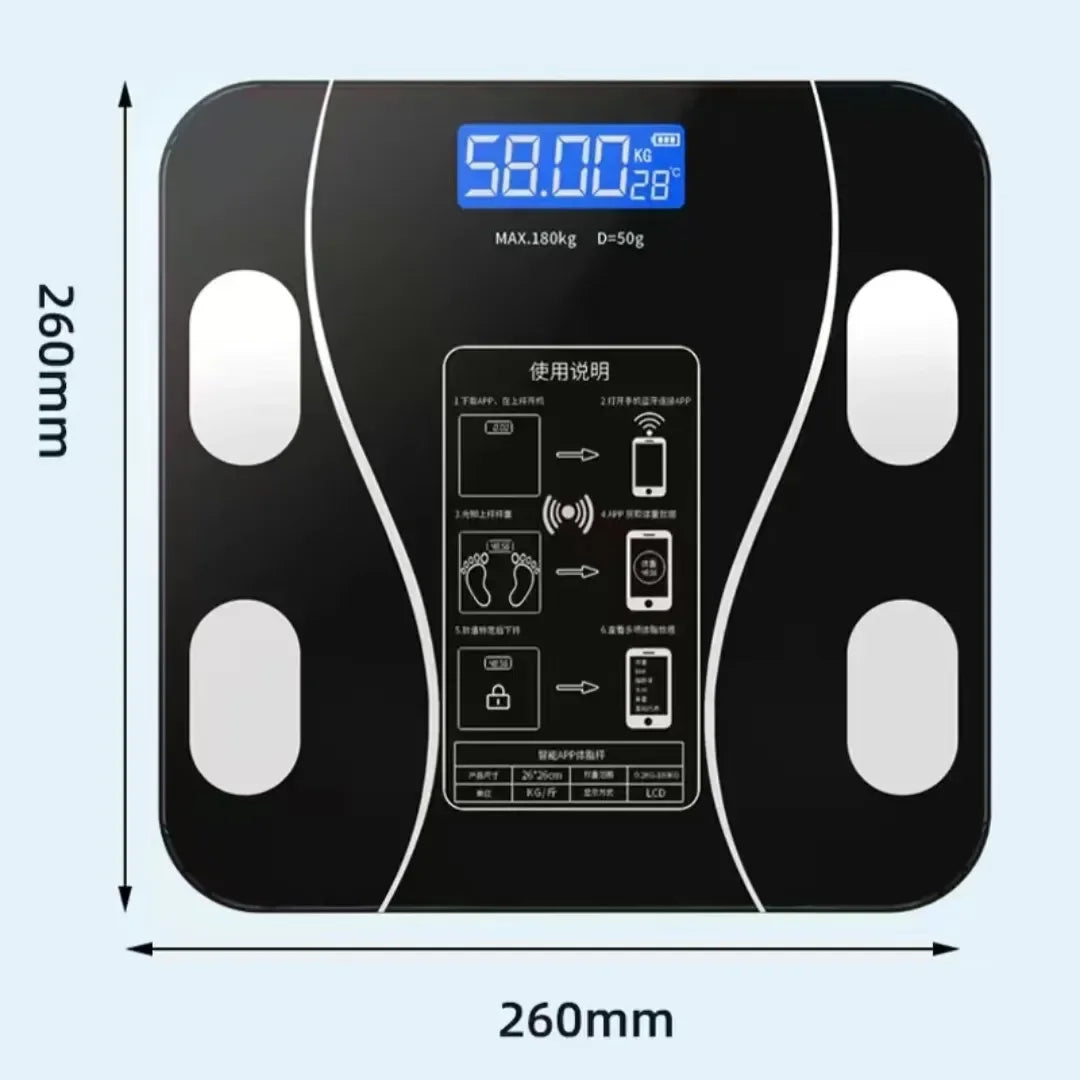 Digital USB Body Fat Scale for Home Use Smart Tracking