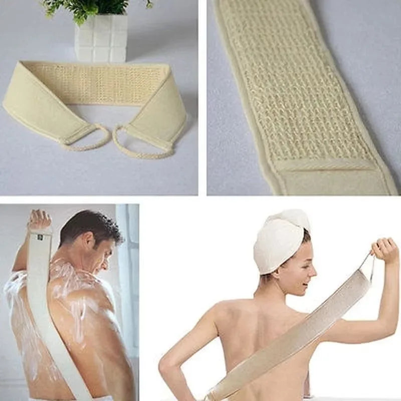 Cotton And Hemp Exfoliating Body Wash Gloves For Shower Scrubbing