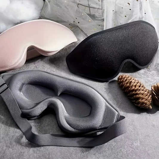 Premium 3D Memory Foam Sleep Eye Mask With Adjustable Straps