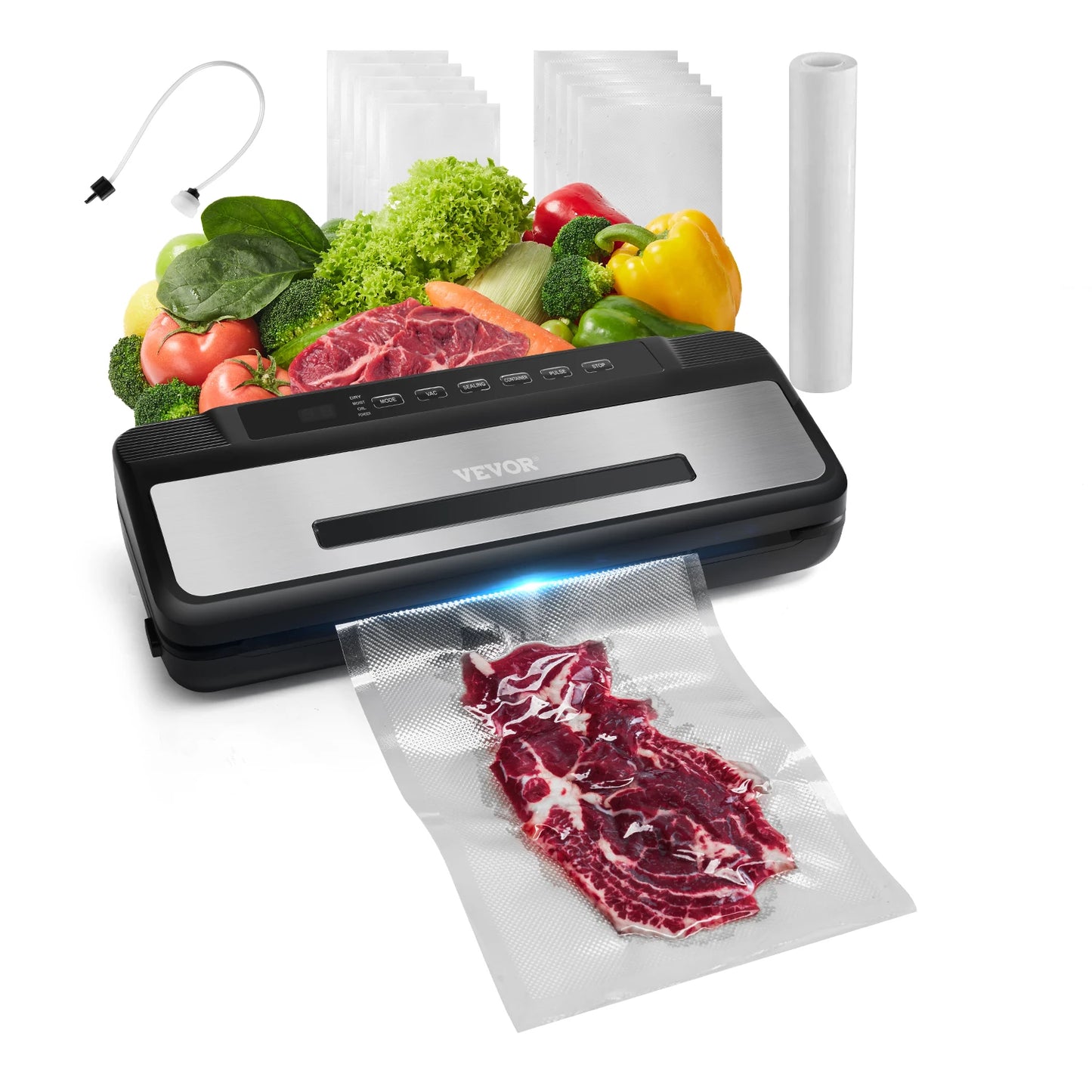 SucceBuy Electric Vacuum Sealer Machine For Kitchen Food Preservation