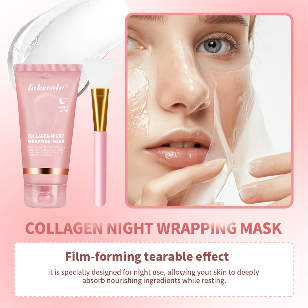 Ibcccndc Collagen Overnight Peel Mask Hydration Brightening Anti Wrinkle