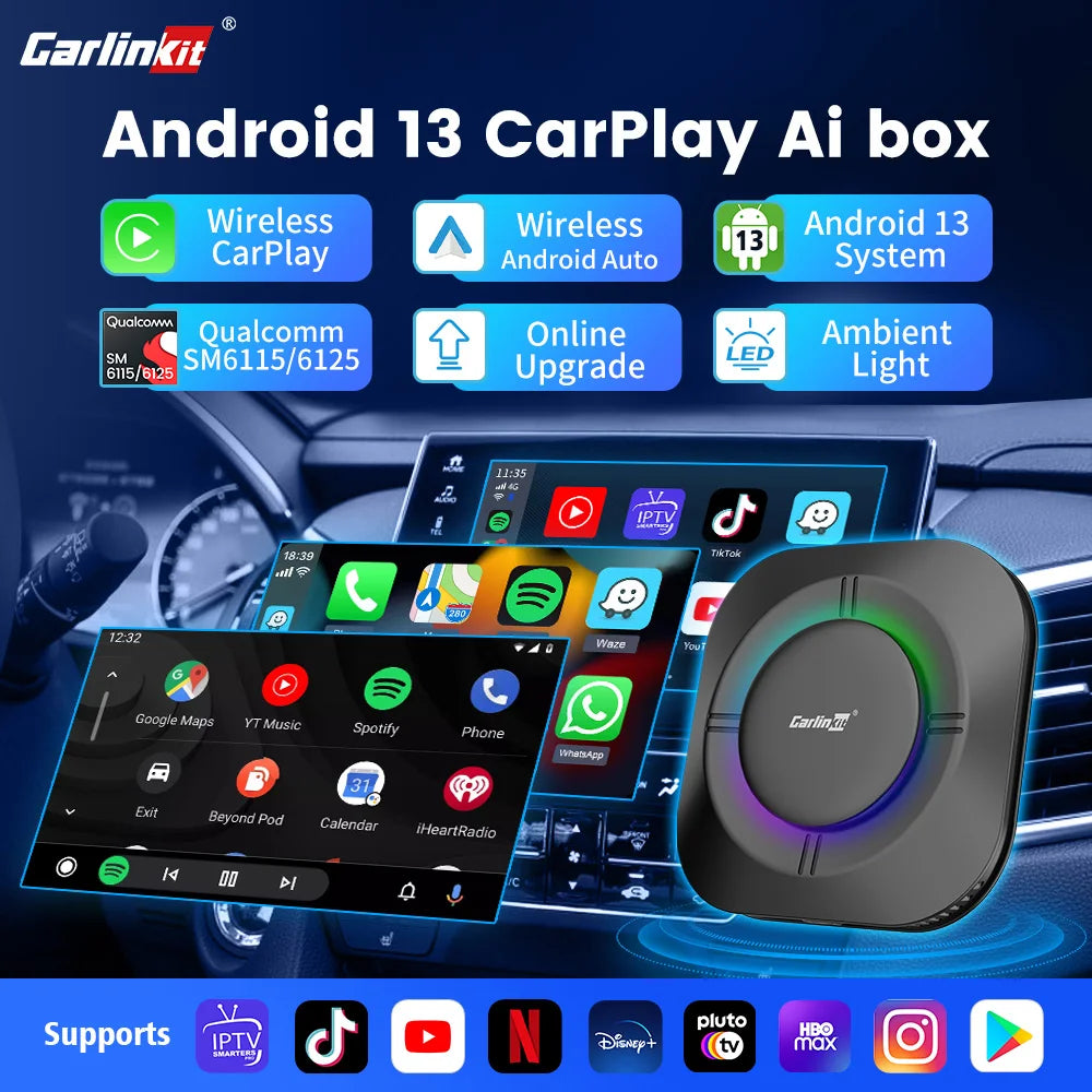 Carlinkit Wireless Apple Carplay And Android Auto Adapter