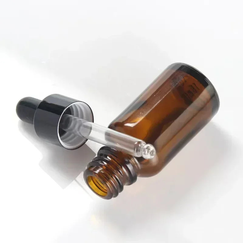 Refillable Glass Dropper Bottles Set for Essential Oils with Funnel