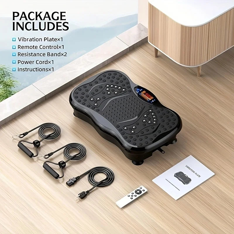 BZEQ Exercise Machine With Resistance Bands And Vibration Platform