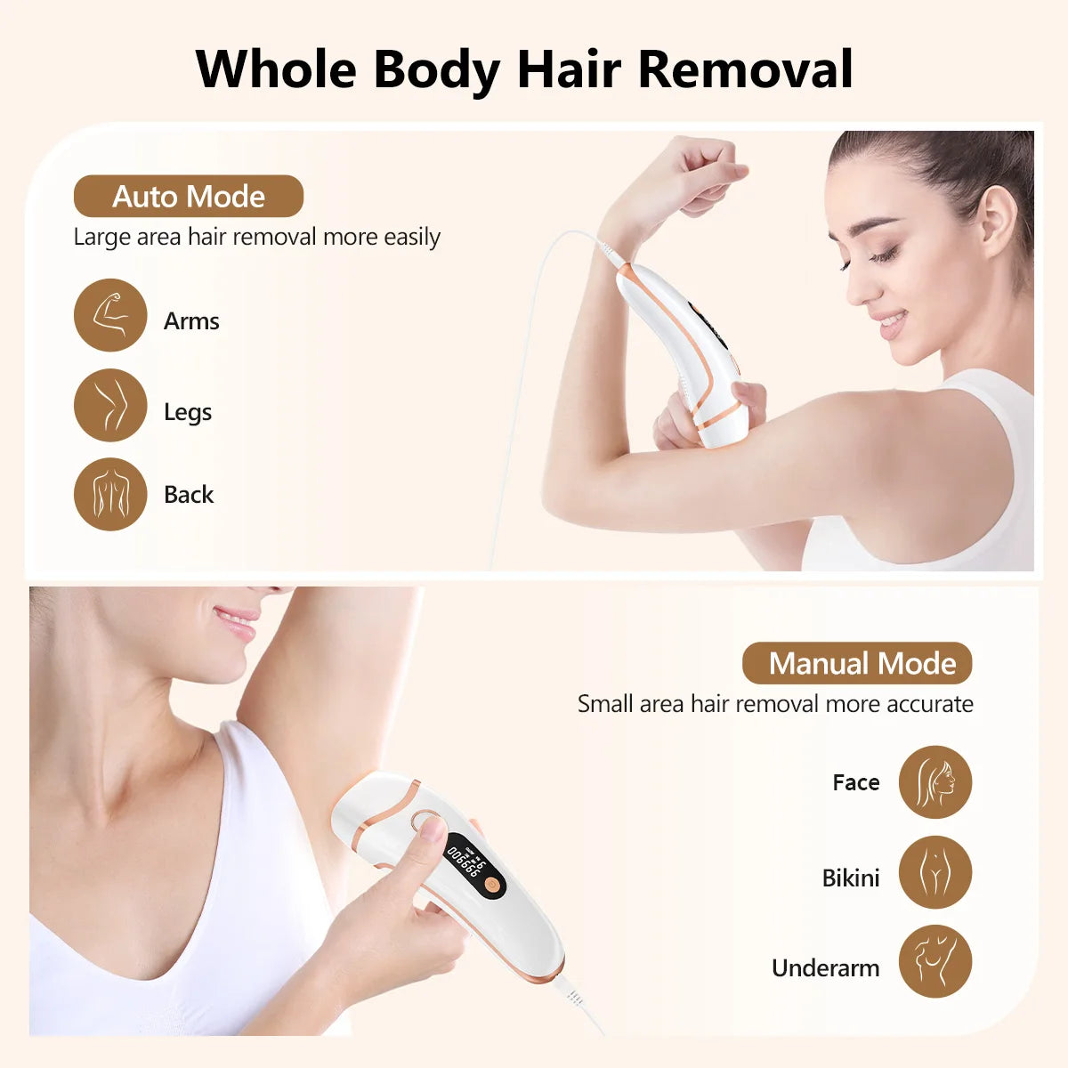 Totmizby IPL Epilator Laser Hair Removal Device For All