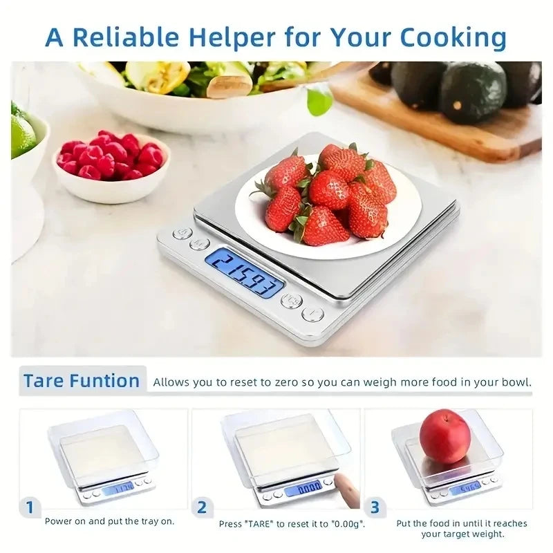 Portable Mini Pocket Digital Scale 3000g 0.1g High Precision Lcd Display