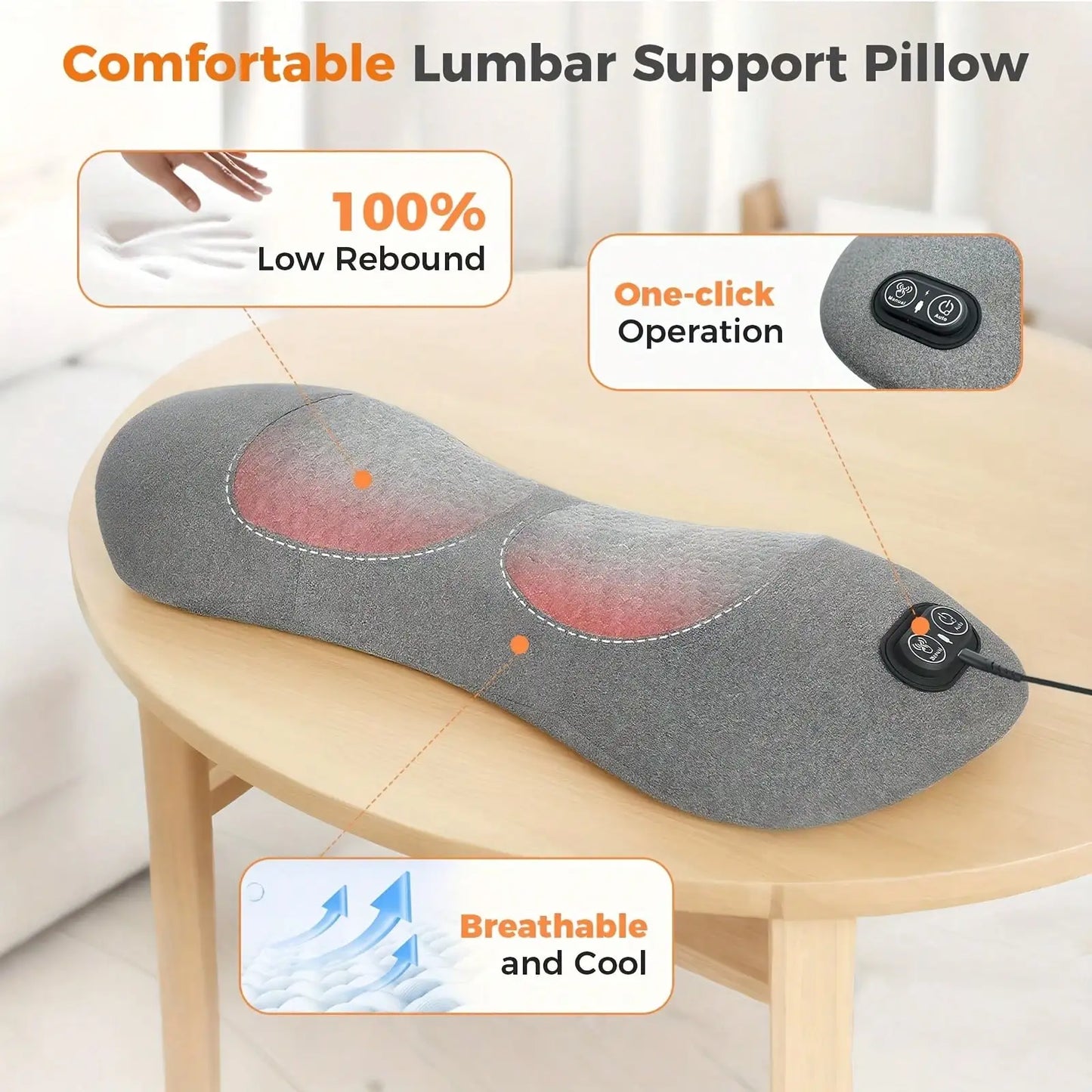 3-In-1 Back And Neck Massager With Heating And Air Compression