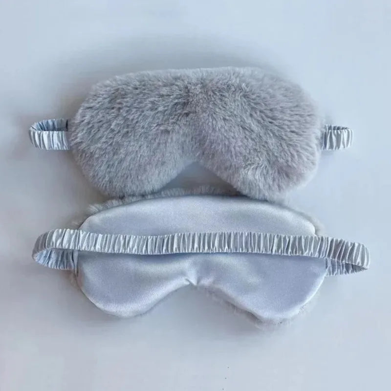 Soft Plush Sleeping Mask For Light Blocking Sleep Aid