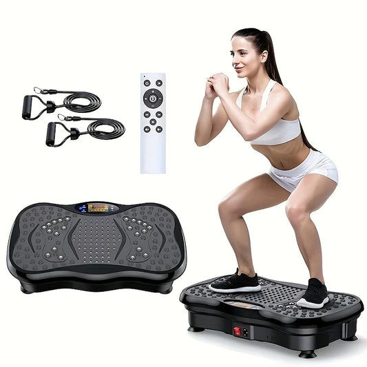 BZEQ Exercise Machine With Resistance Bands And Vibration Platform