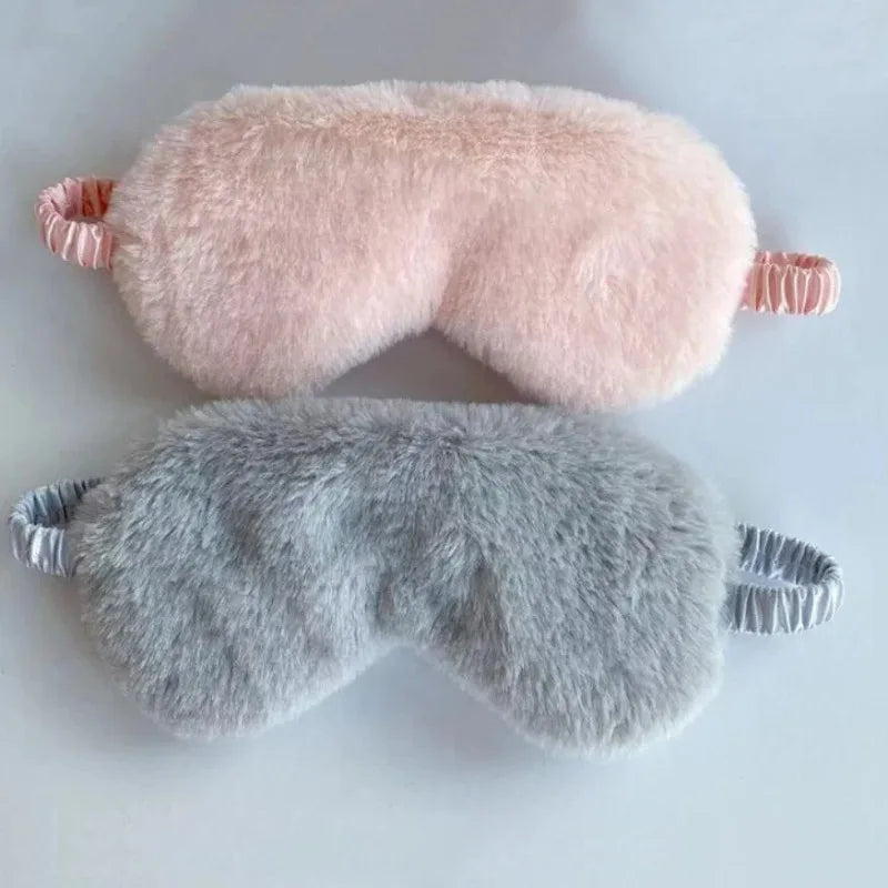 Soft Plush Sleeping Mask For Light Blocking Sleep Aid