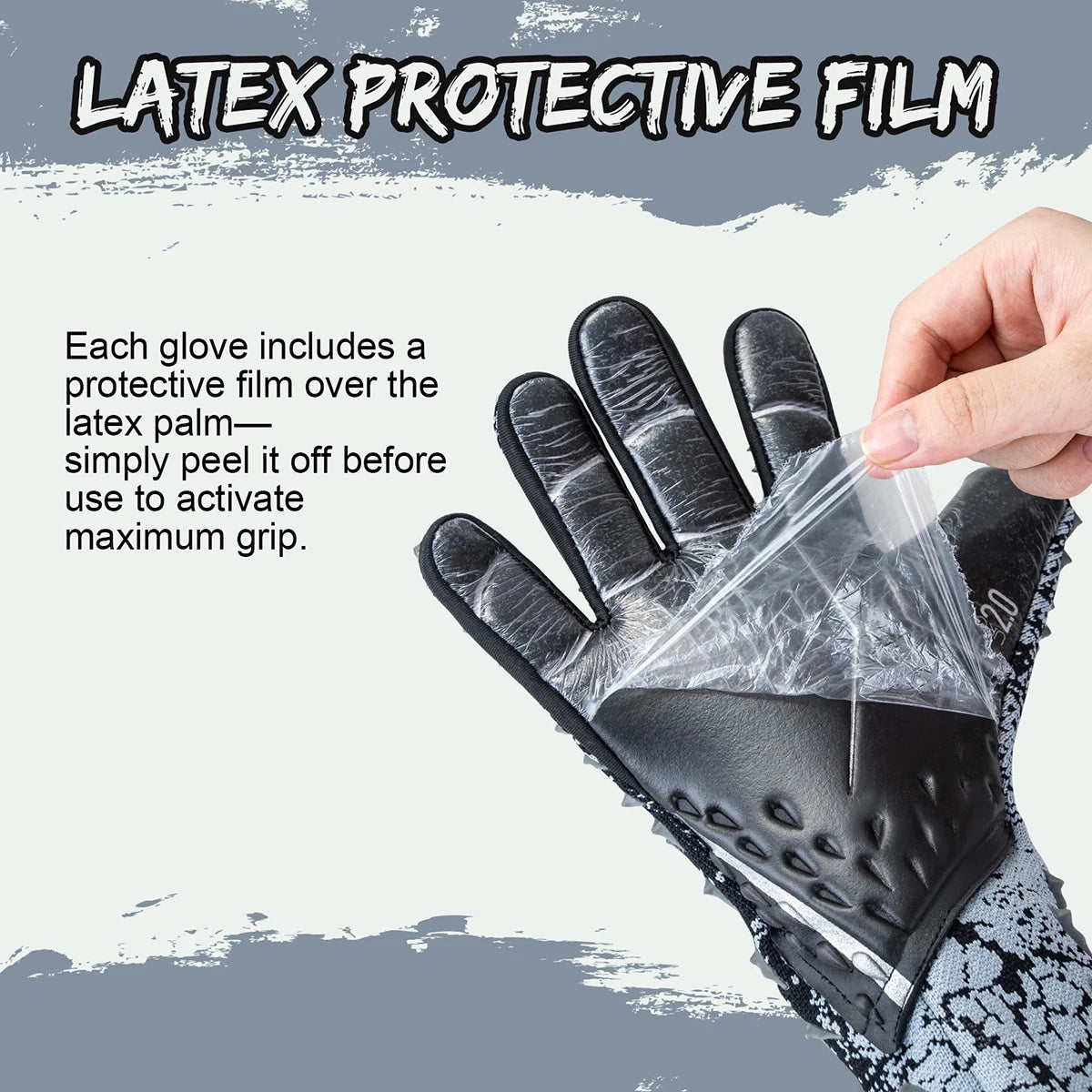GKHMNEW Soccer Goalkeeper Gloves With Enhanced Latex Palm Grip