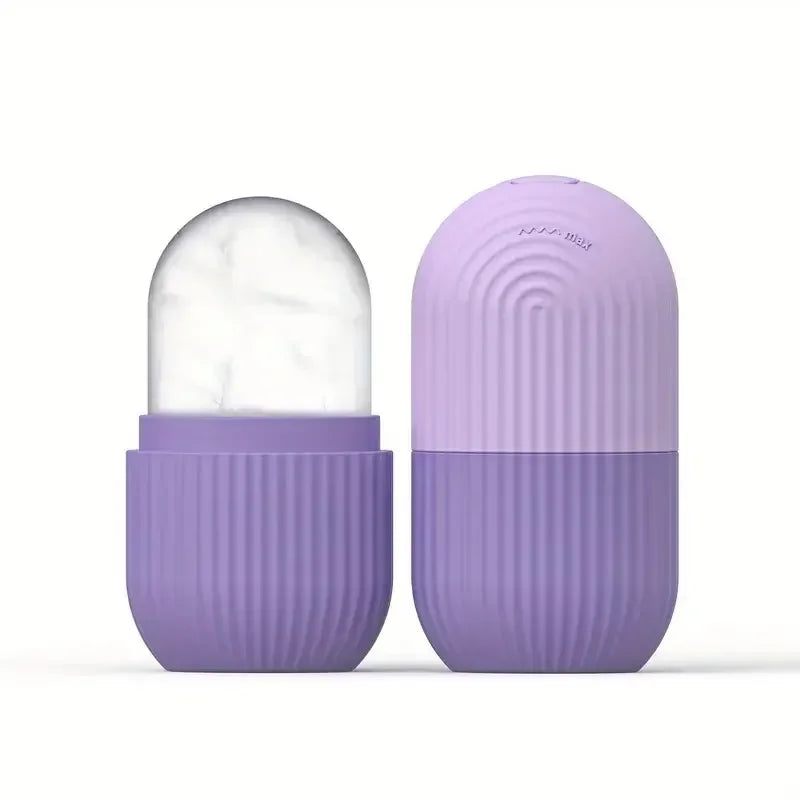 Silicone Cooling Facial Ice Roller Massager For Beauty Spa Treatment