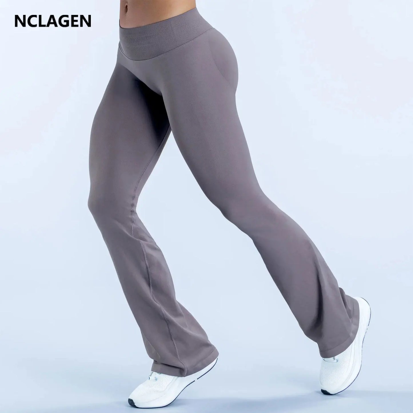 NCLAGEN Impact Flares Seamless Yoga Leggings Scrunch Booty Lift Pants