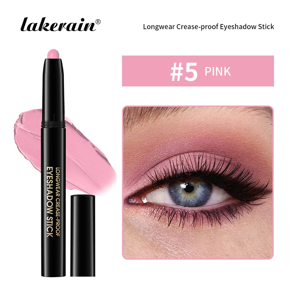 Waterproof Matte Shimmer Eyeshadow Liner Stick With Glitter Highlighter