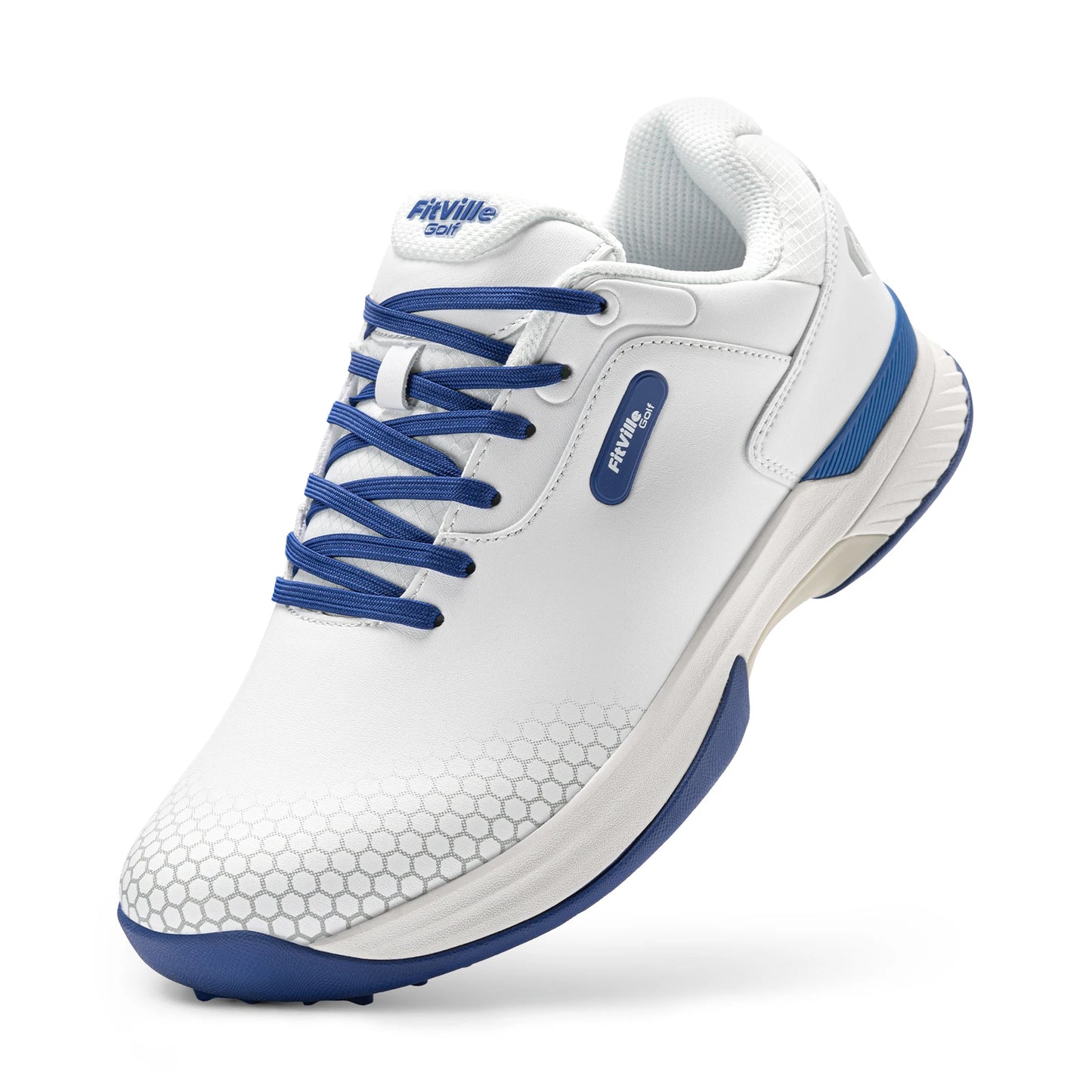 Fitville Mens Wide Golf Shoes Comfortable Non Slip Athletic Footwear