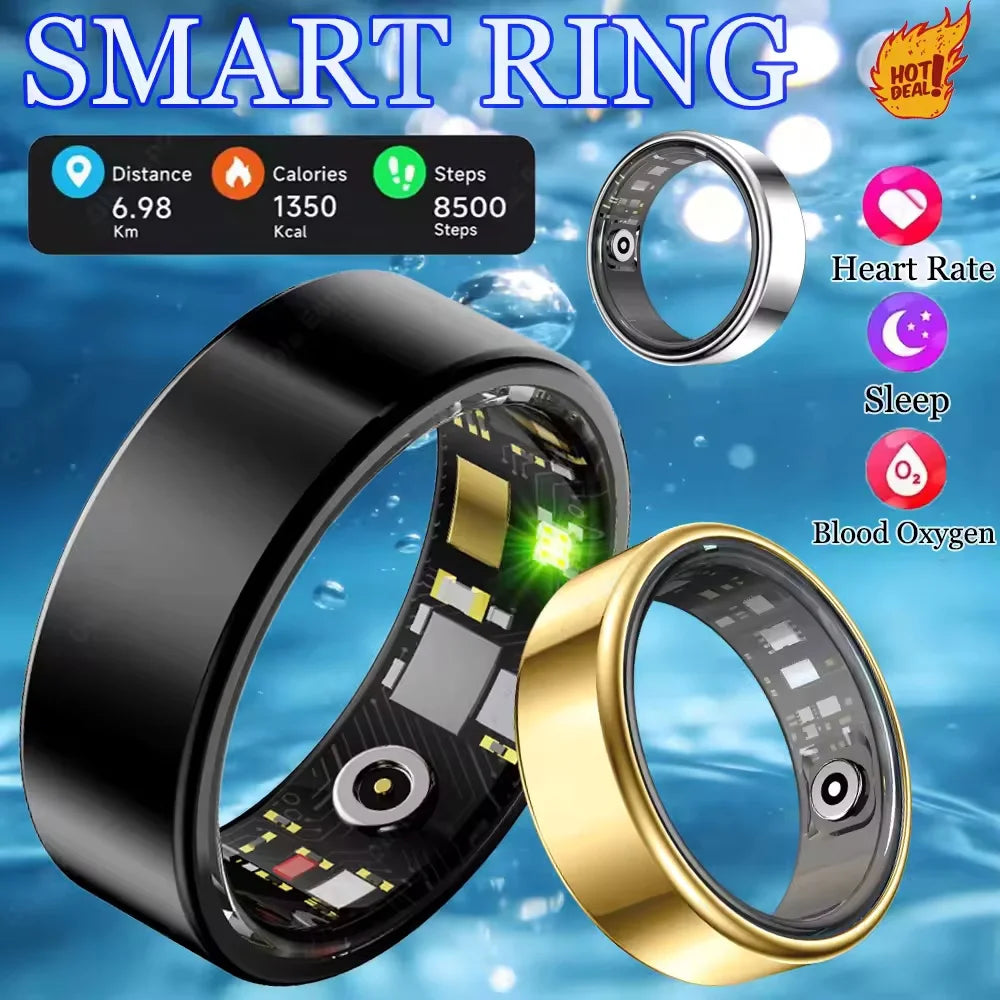Waterproof Smart Ring For Health Monitoring And Sport Tracking