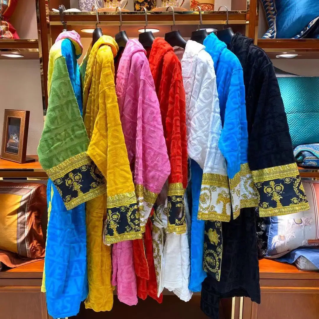 Luxury Cotton Unisex Bathrobe Hotel Inspired Sleepwear
