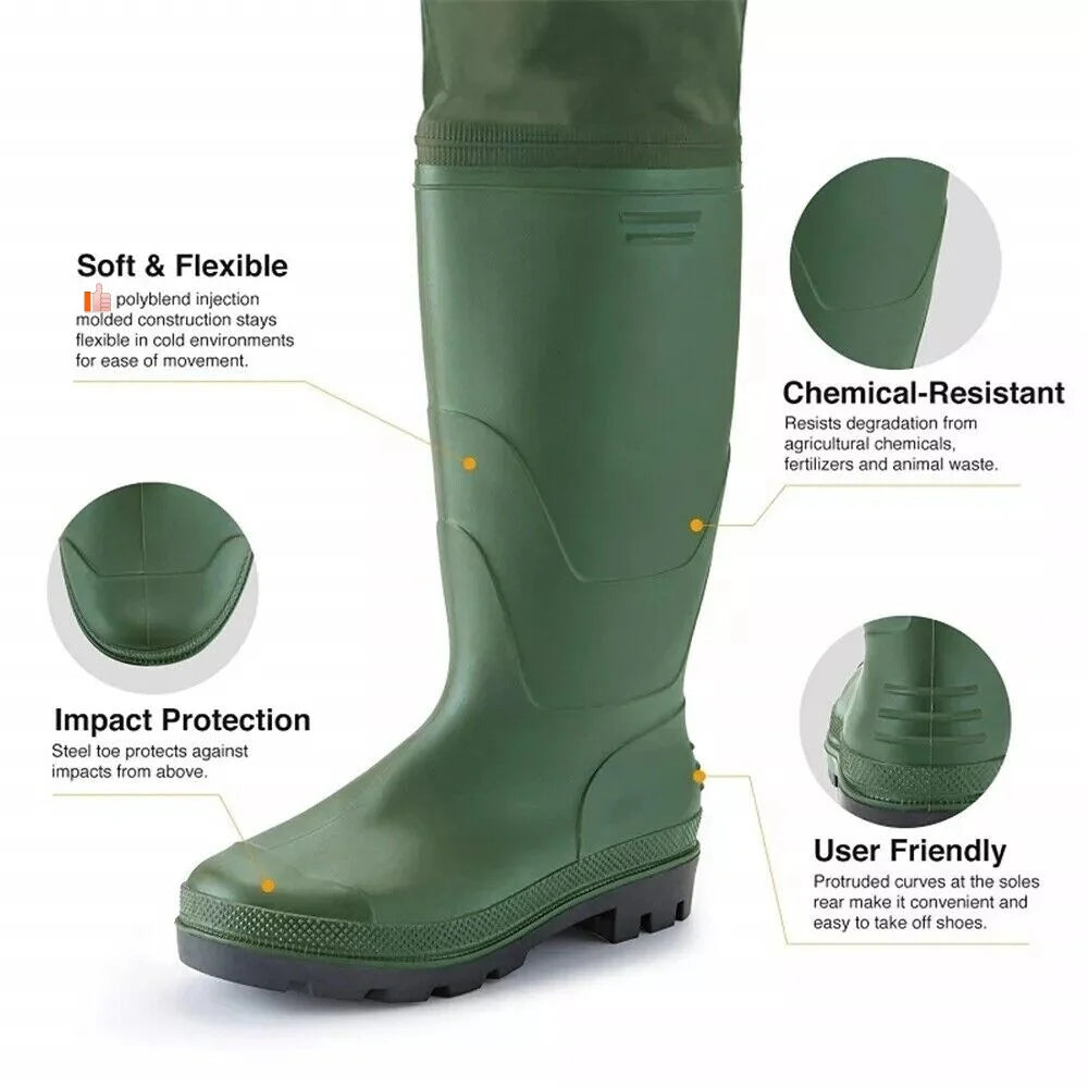 Night Cat Waterproof Fishing Chest Waders With Boots