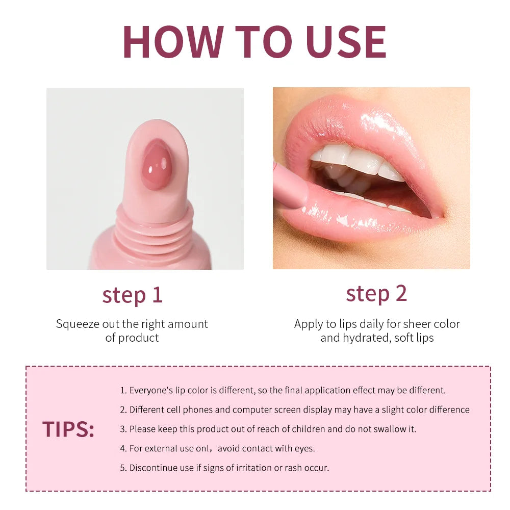 Lakerain Lip Balm Gel Texture Hydrating Long Lasting Tint
