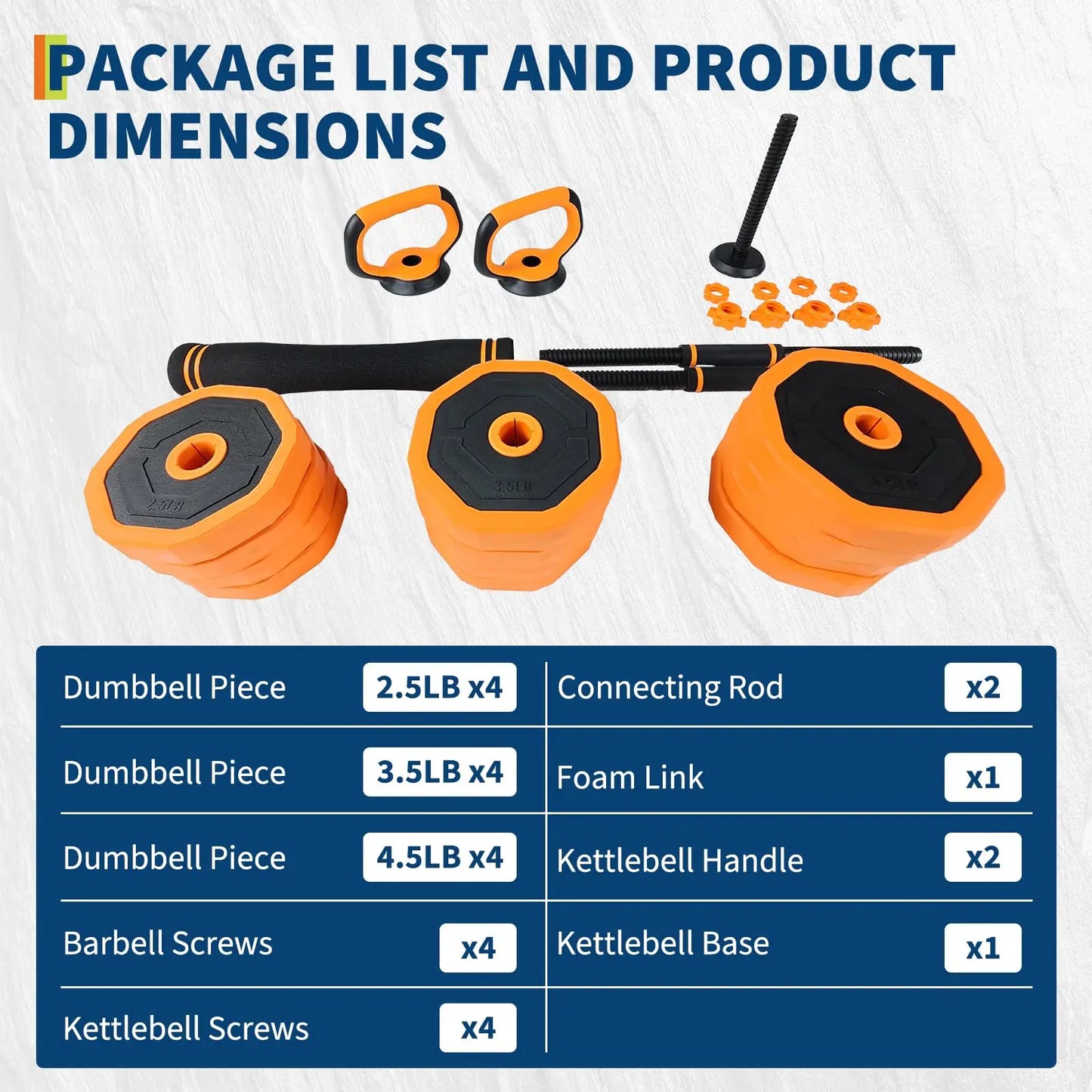 Adjustable Dumbbell Set With Connector For Home Gym Fitness