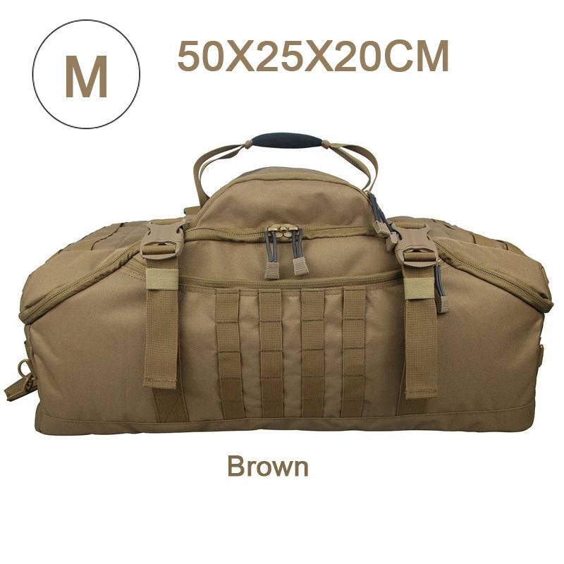 LQARMY Waterproof 3 Way Travel Duffel Bag Backpack Luggage