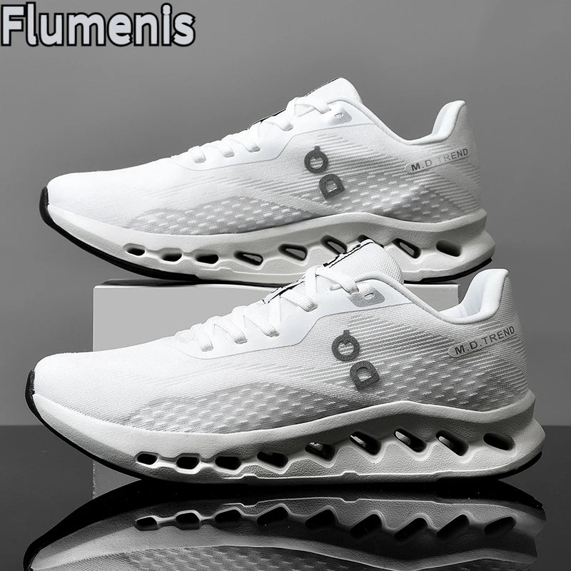 Shock Absorbing Leather Sports Shoes For Men And Women
