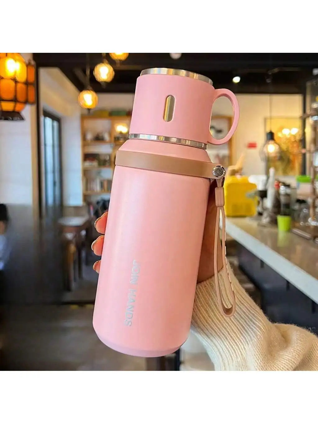 304 Stainless Steel Vacuum Insulated Water Bottle With Cup Lid