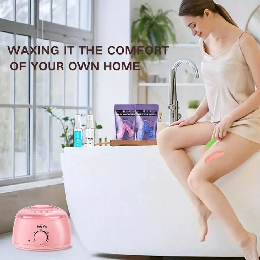 Viilife Hard Wax Hair Removal Kit With Warmer And Beads