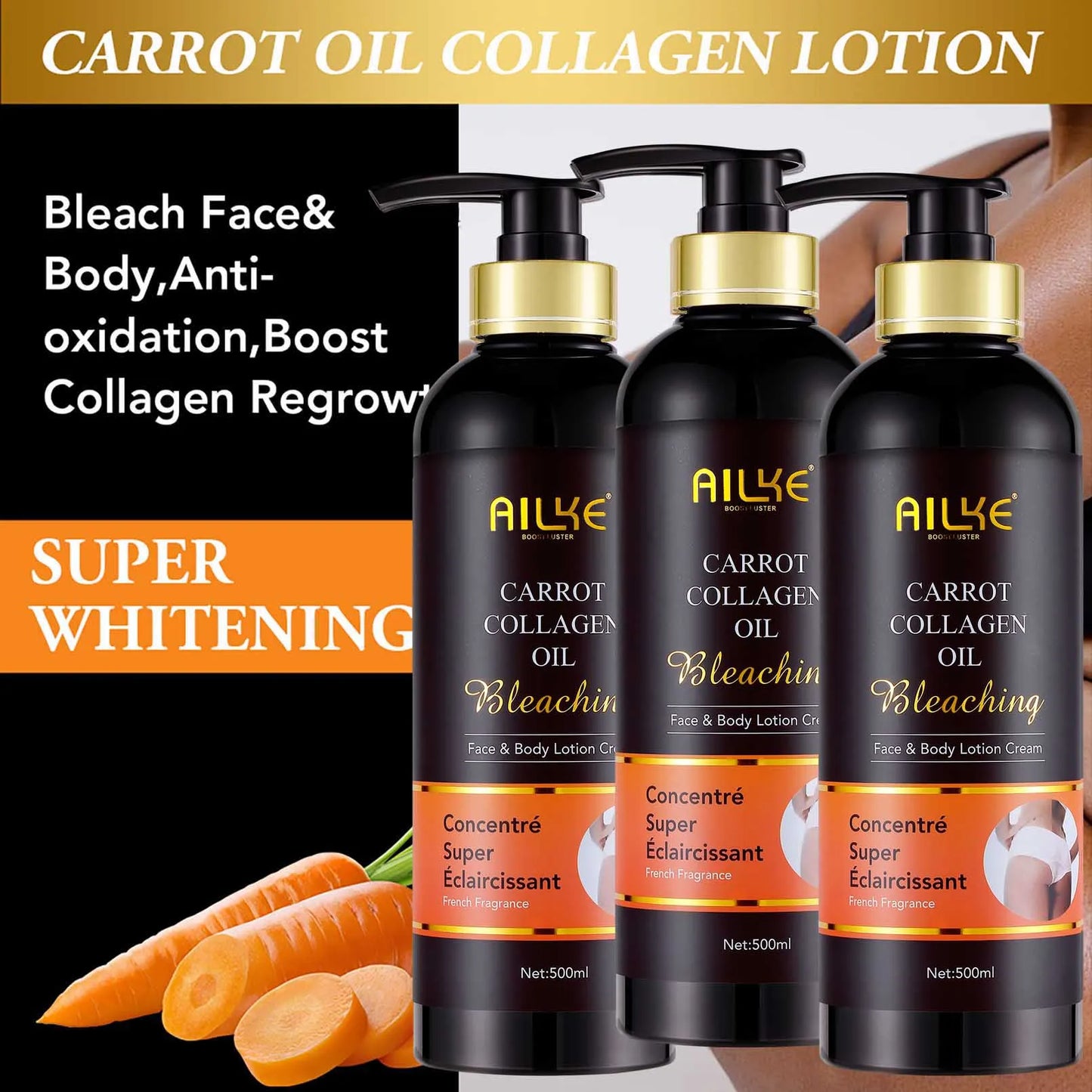 AILKE Collagen Skin Care Set For Women Whitening Freckle Removal