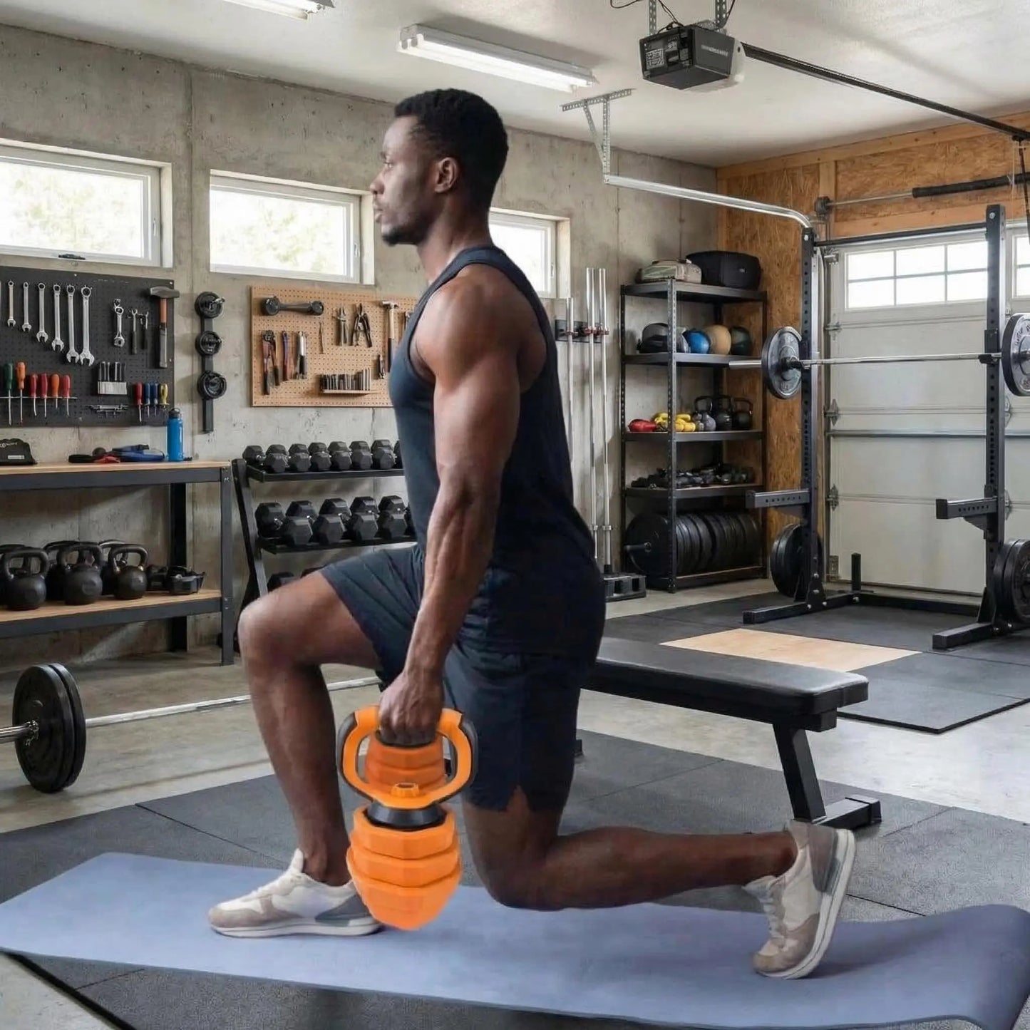 Adjustable Dumbbell Set With Connector For Home Gym Fitness